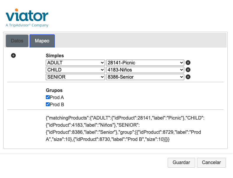 Conexión channel manager a Viator